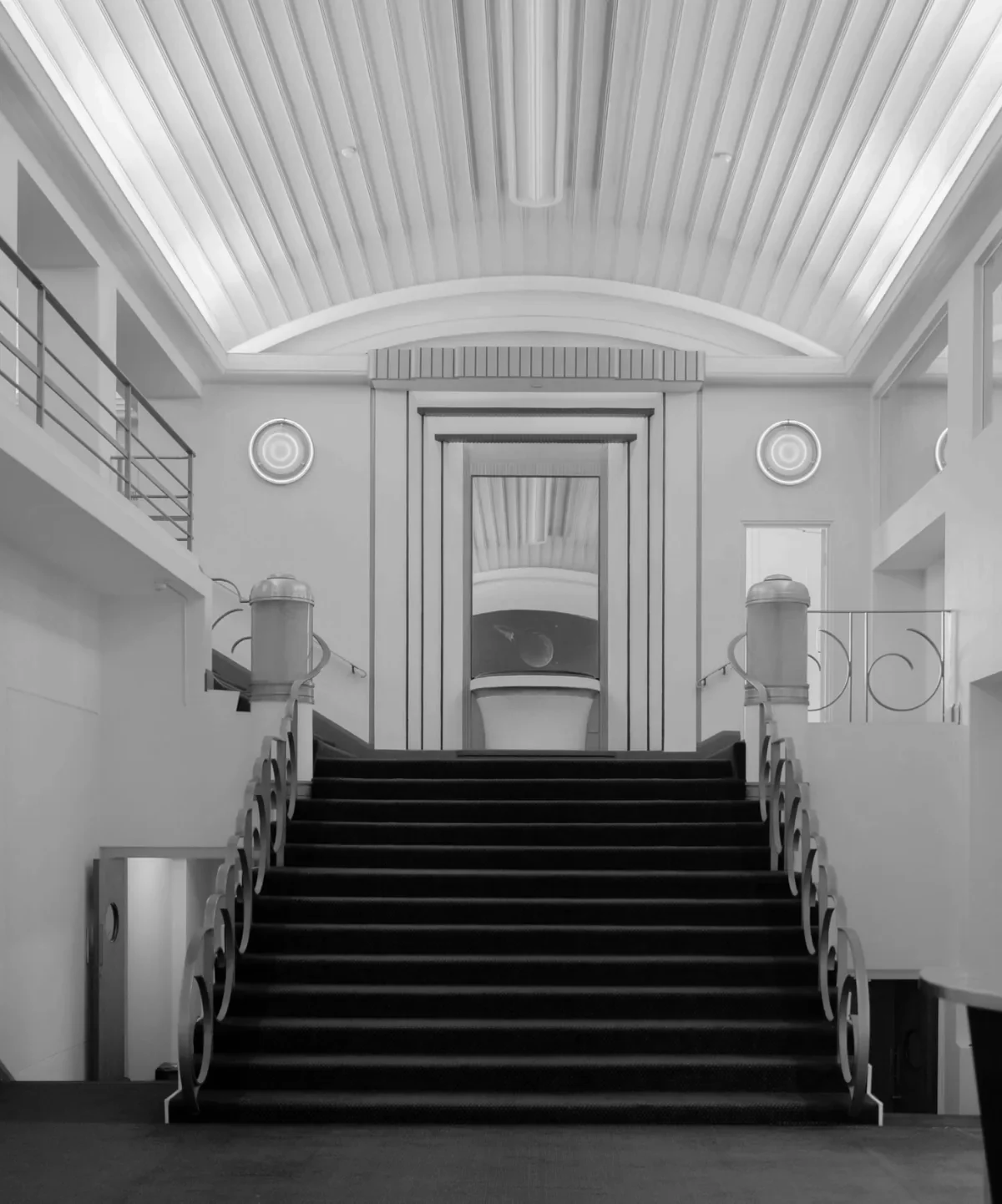 The Minerva foyer stair as it stands today